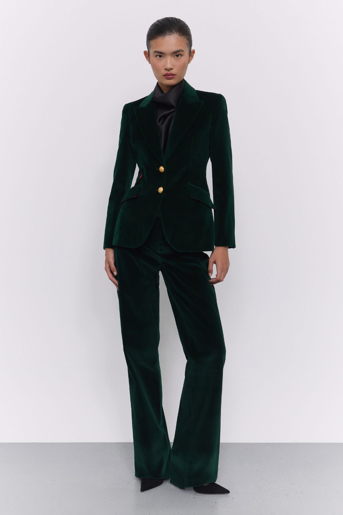 Oliva Green Velvet Blazer - Limited Edition