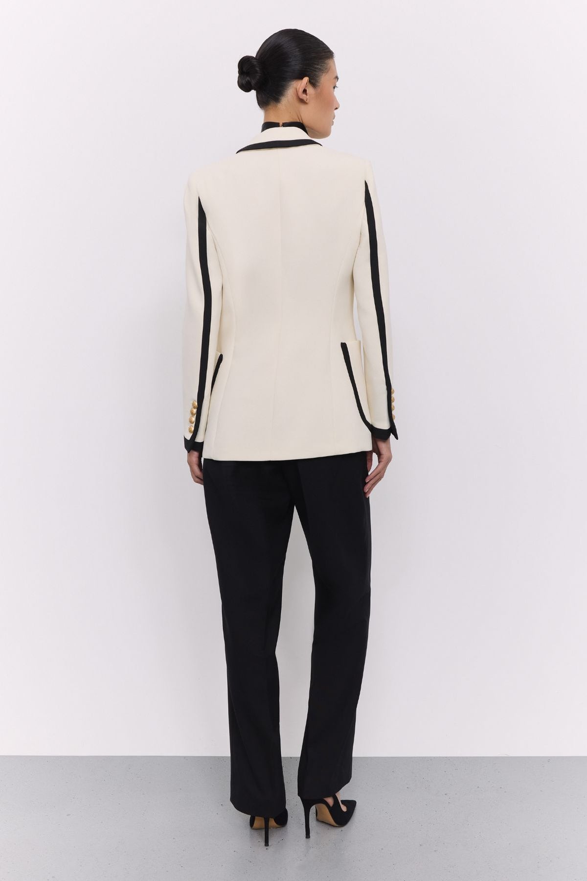 Laurent Two-Tone Blazer with Piping - Limited Edition