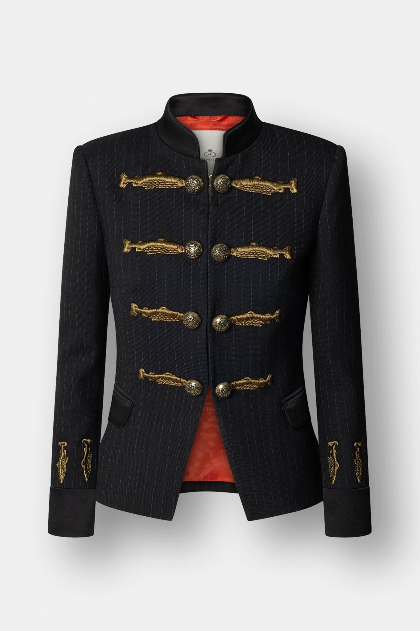 Blazer diplomática bordada Nuvola Diplomatic de The Extreme Collection con bordados dorados y botones exclusivos.