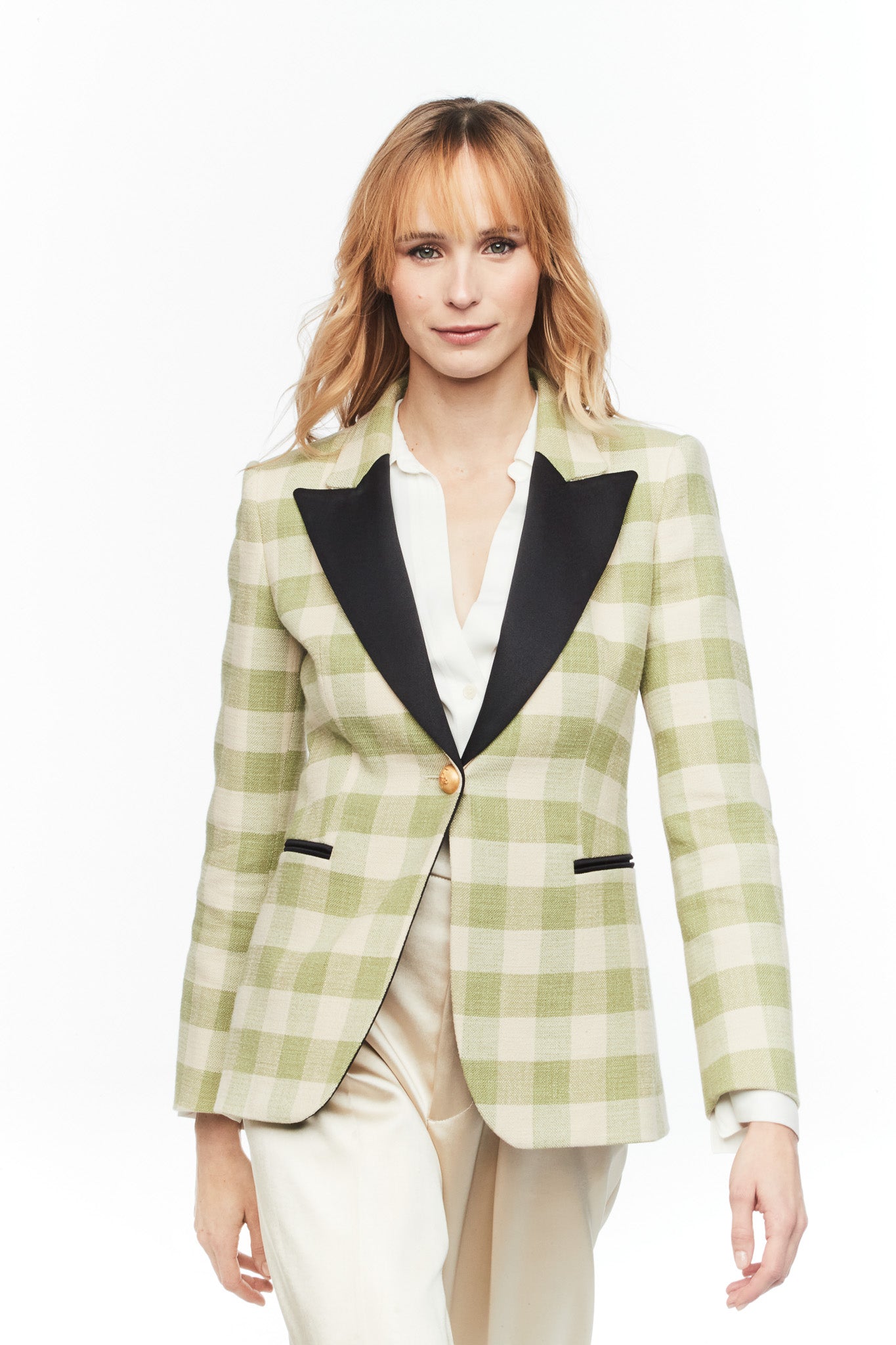 BLAZER ESMOQUIN CUADROS BERRY