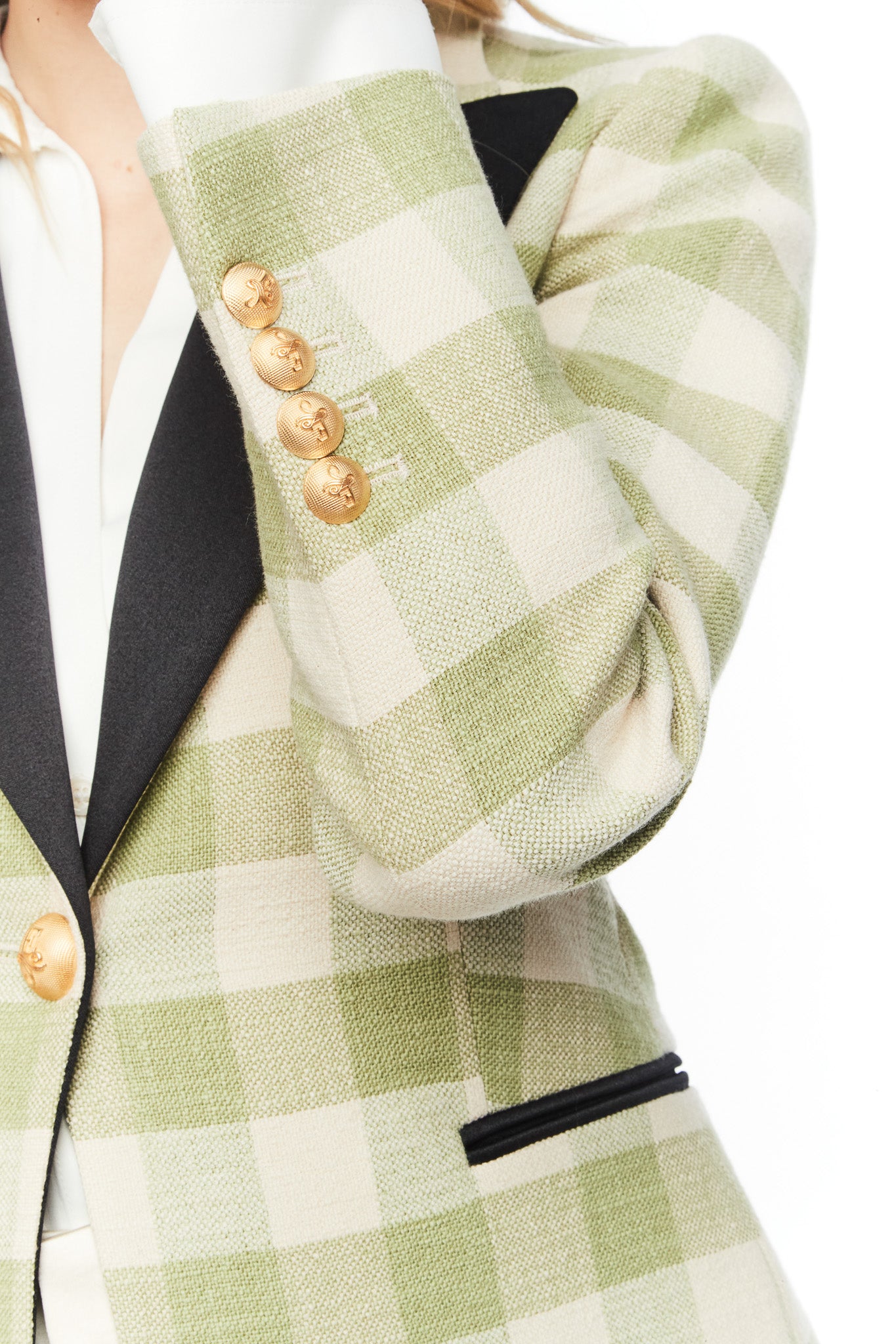 BLAZER ESMOQUIN CUADROS BERRY