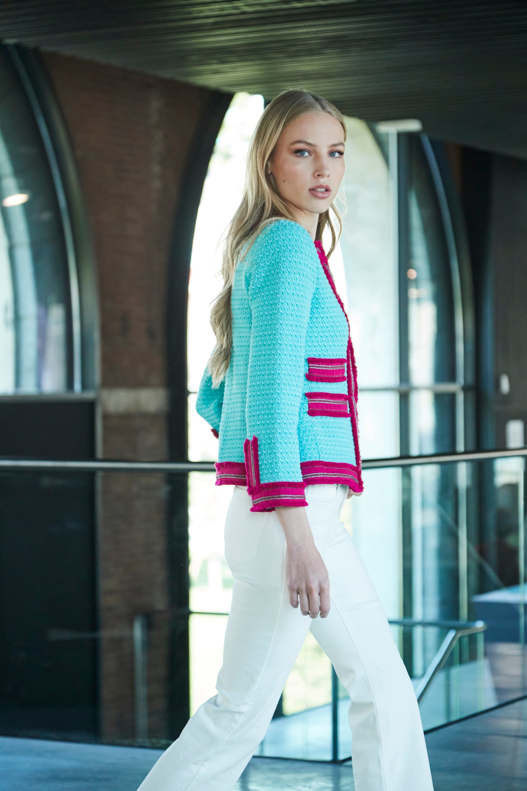 CHAQUETA PUNTO VERDE COTY