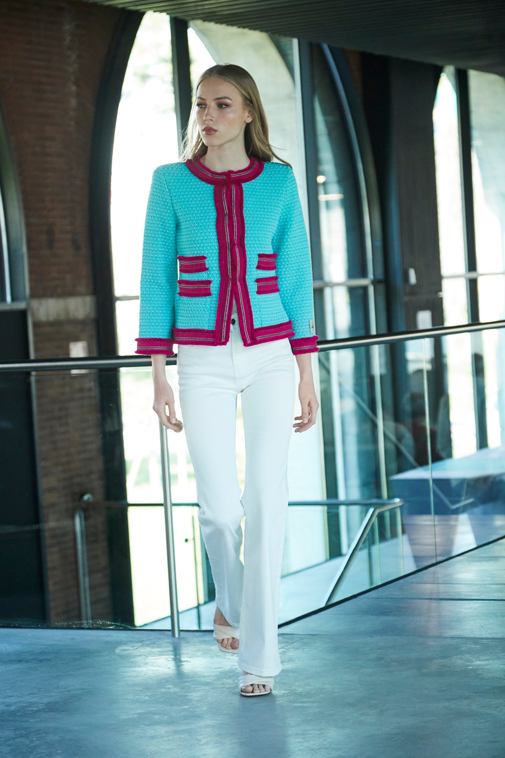 CHAQUETA PUNTO VERDE COTY