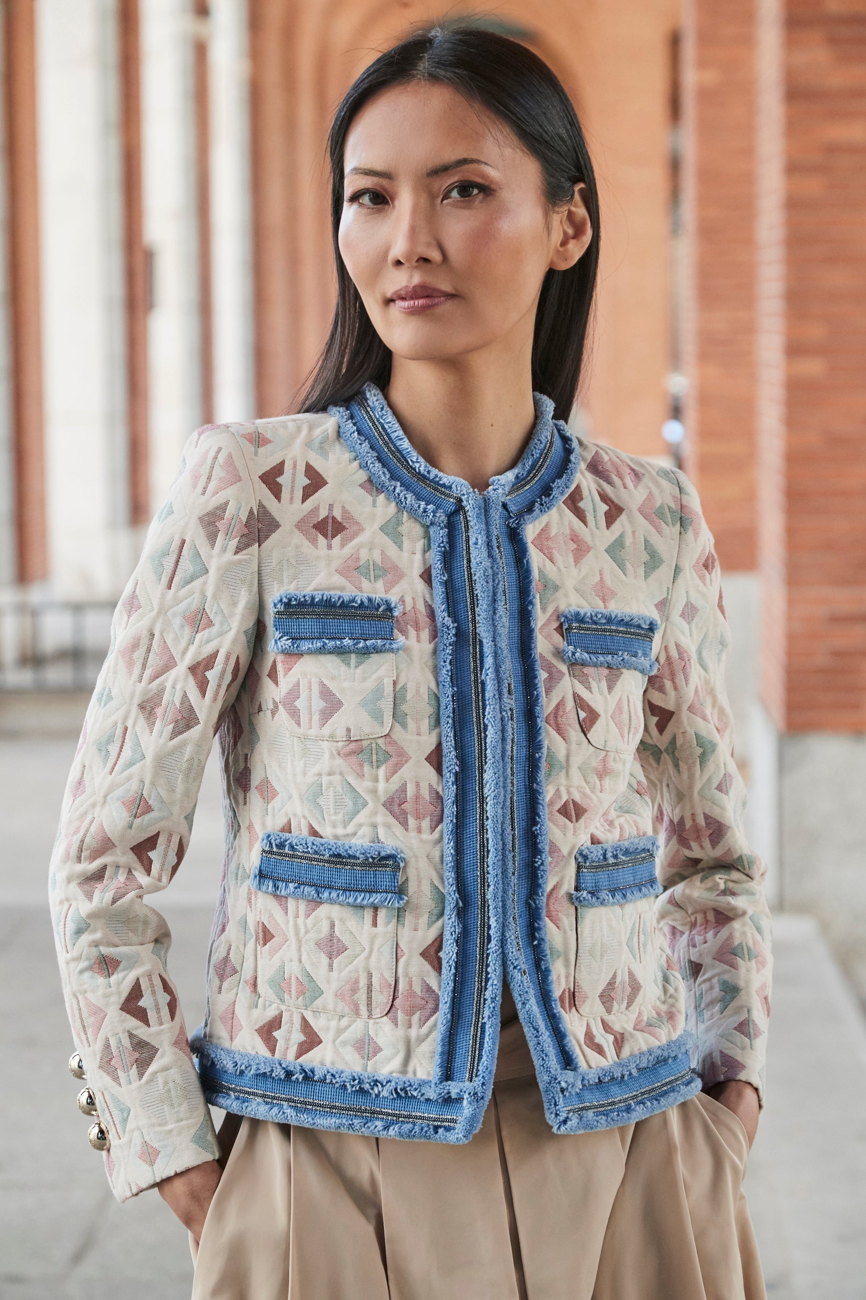 CHAQUETA PUNTO JACQUARD GAETAN