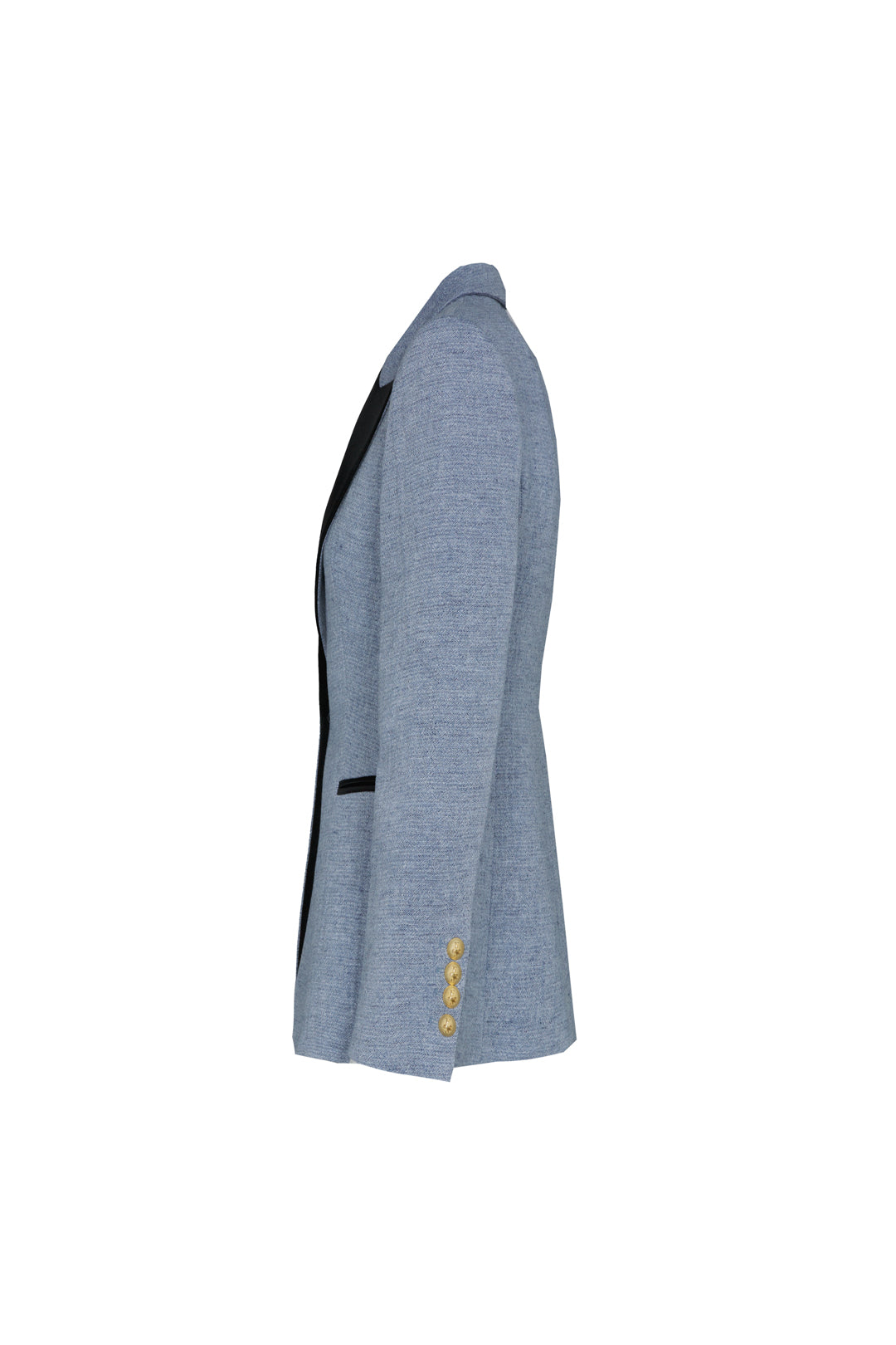 BLAZER AZUL SOLAPA NEGRO CIPRIANI