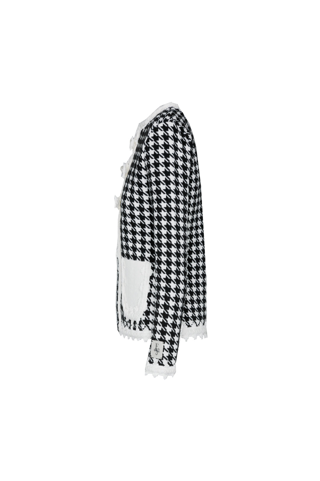CHAQUETA PATA DE GALLO MARFIL GENEVA