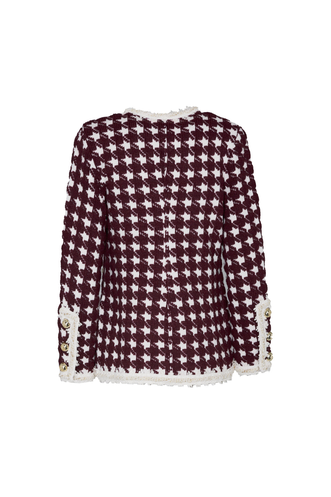 CHAQUETA CORTA PATA DE GALLO VINO MARGOT