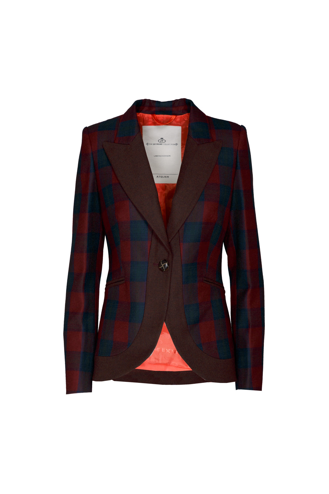 BLAZER CUADRO MERLOT CAMERON CLAN