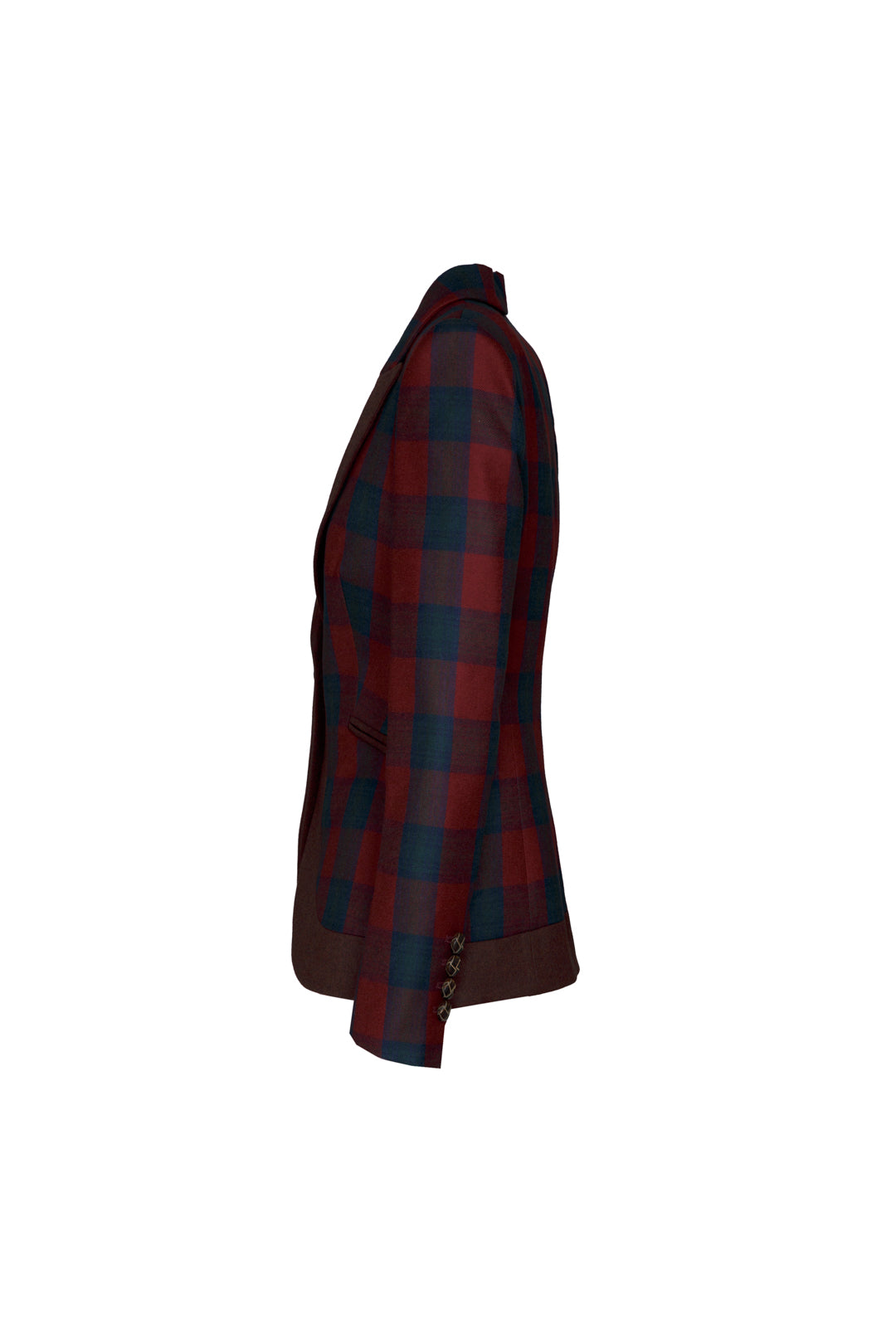 BLAZER CUADRO MERLOT CAMERON CLAN