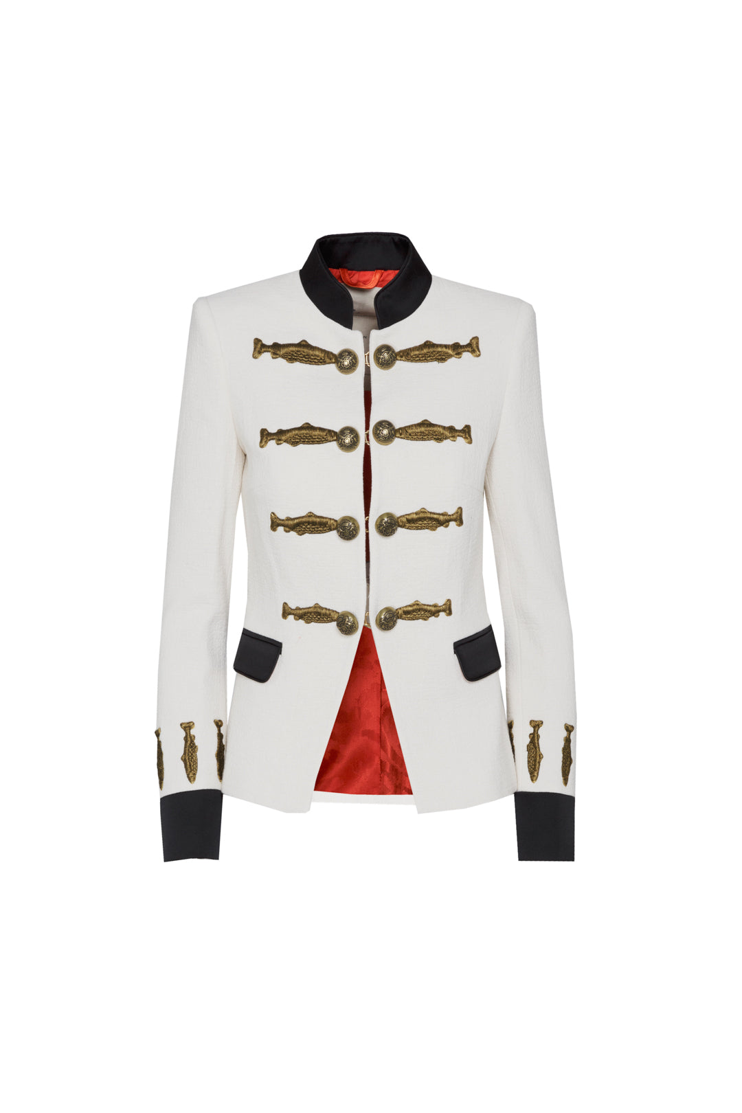 Blazer militar blanco roto Nuvola - Edición Limitada