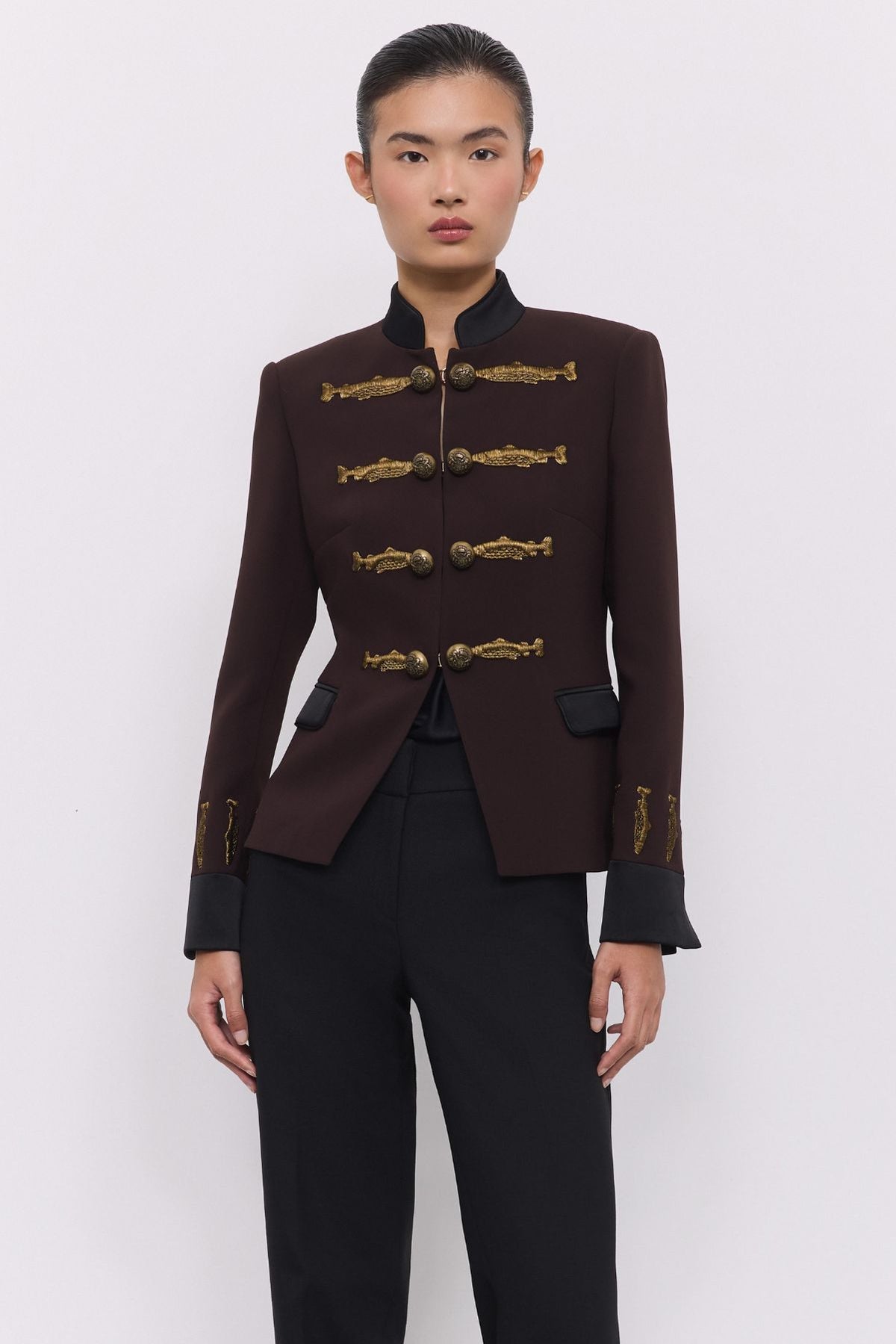 Blazer militar marrón Nuvola - Edición Limitada