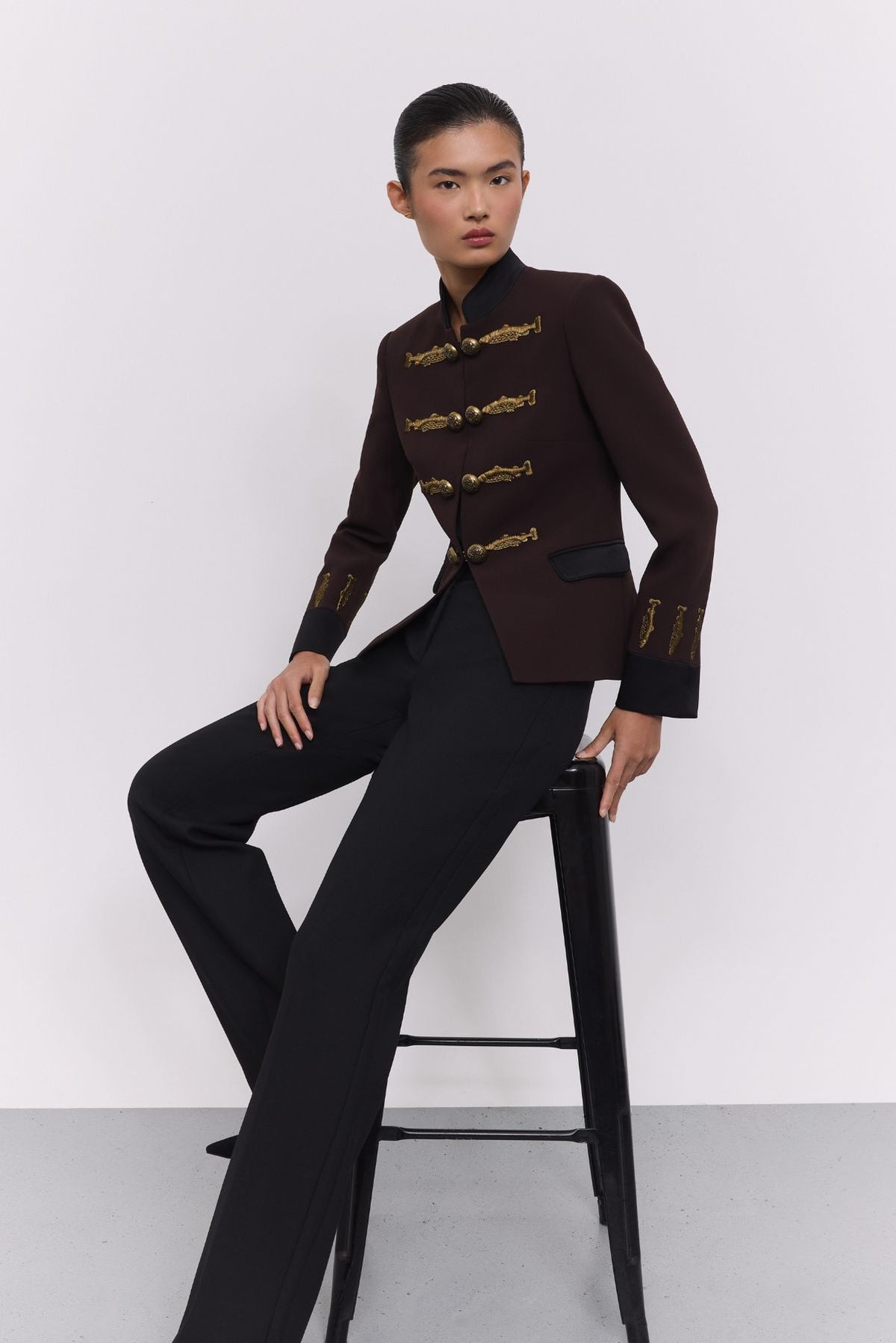 Blazer militar marrón Nuvola - Edición Limitada