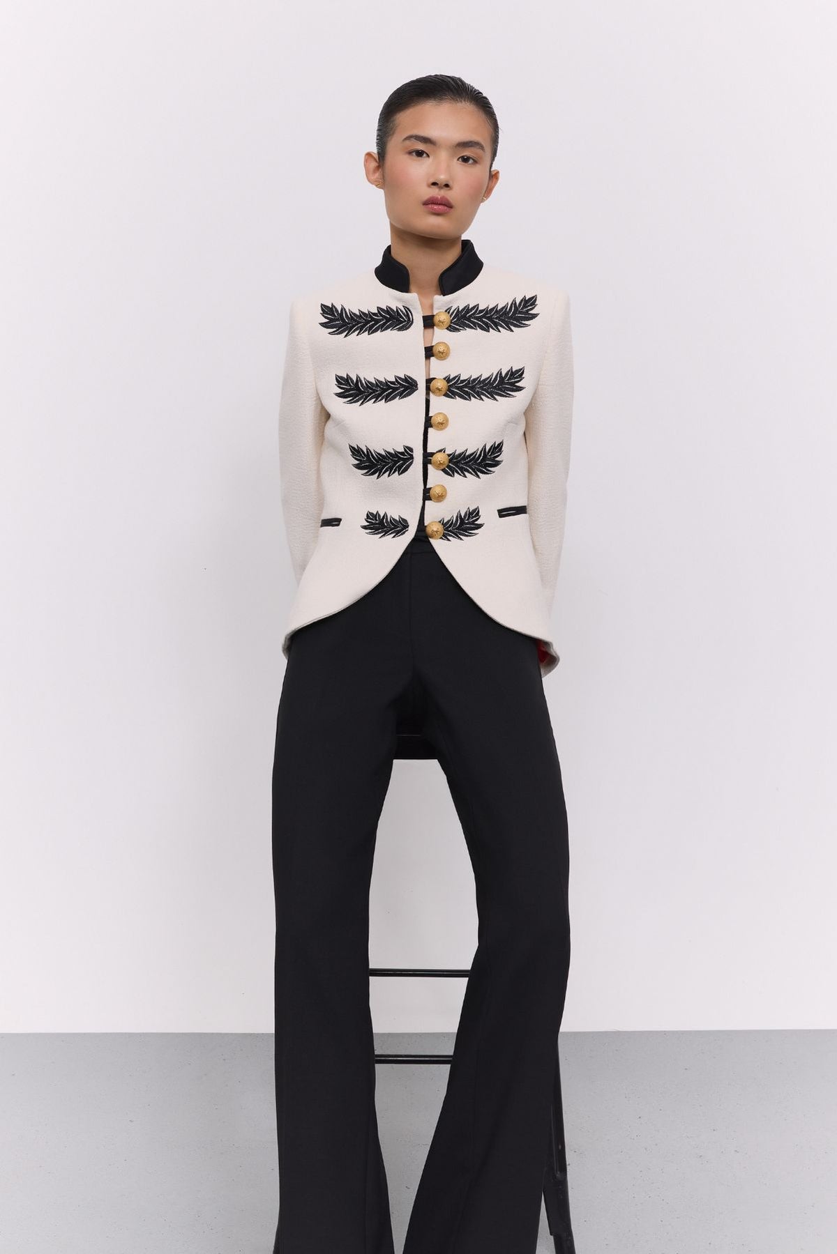 Off-White Embroidered Blazer Renata Love - Limited Edition