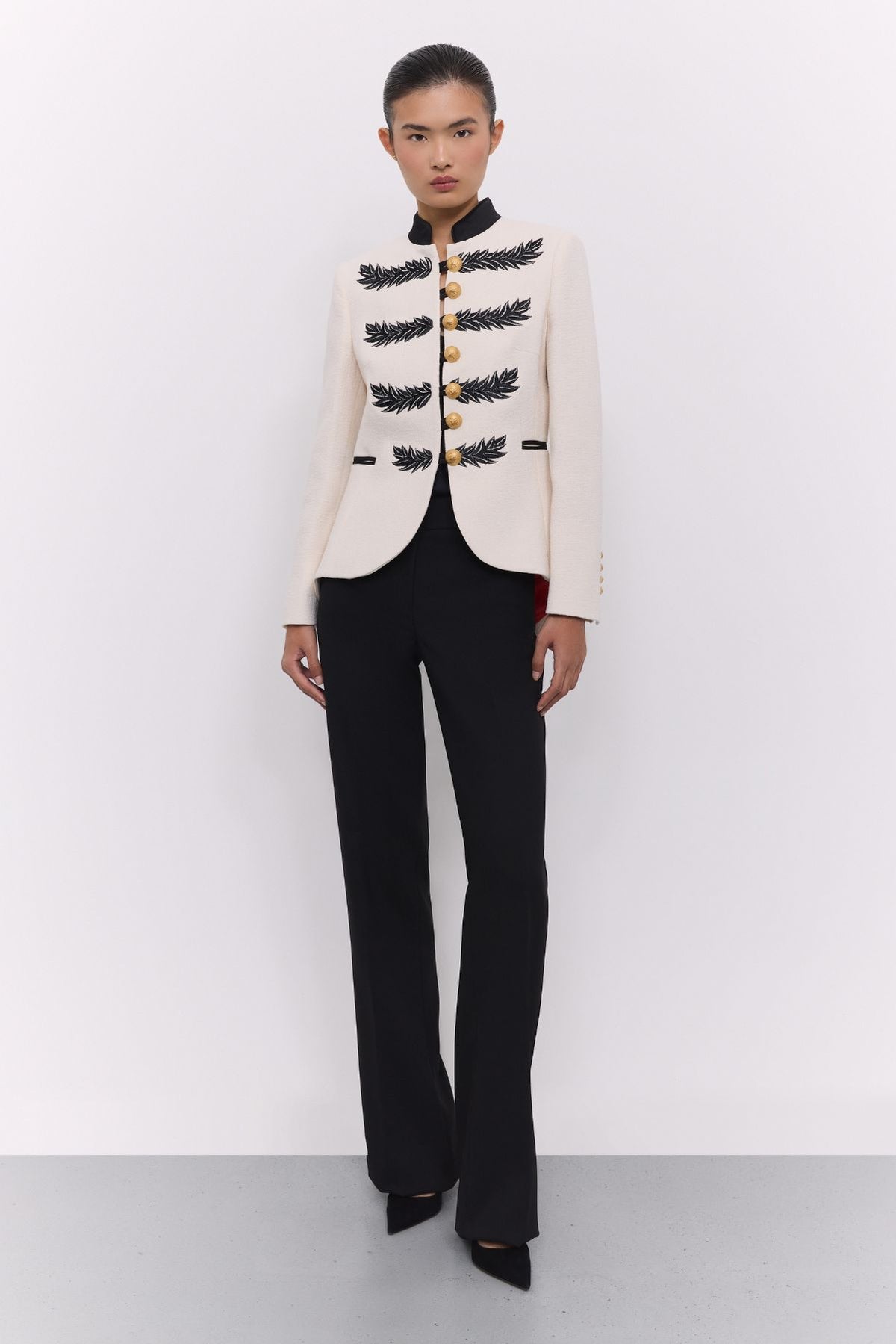 Off-White Embroidered Blazer Renata Love - Limited Edition