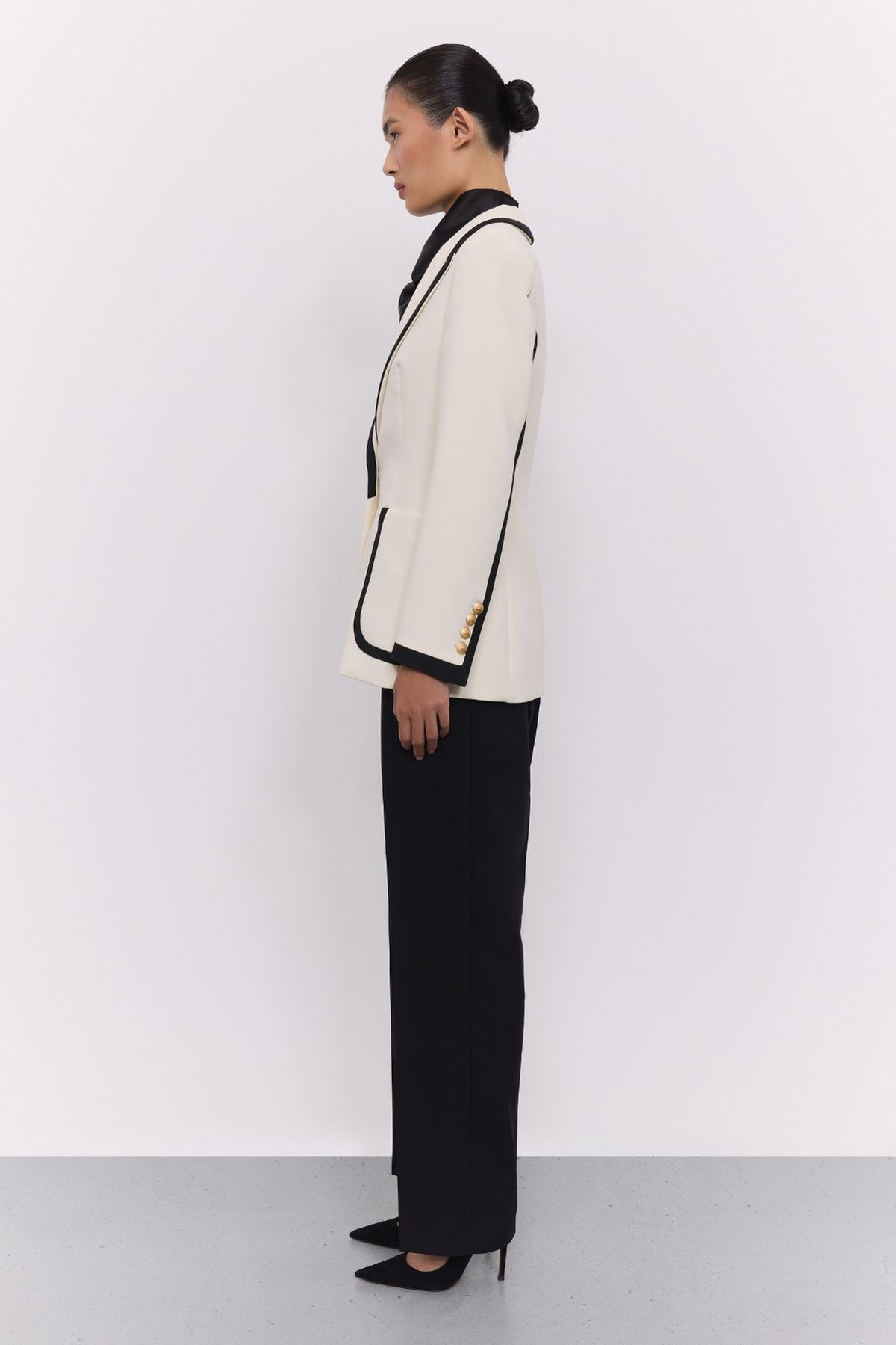Laurent Two-Tone Blazer with Piping - Limited Edition