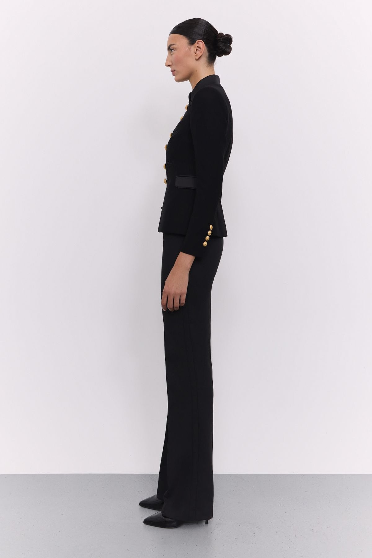 Black Embroidered Military Blazer Renata 01 - Limited Edition