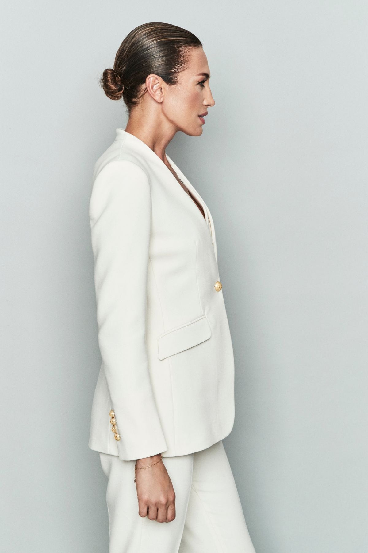 Blazer de sastre cruda Maren - Edición Limitada