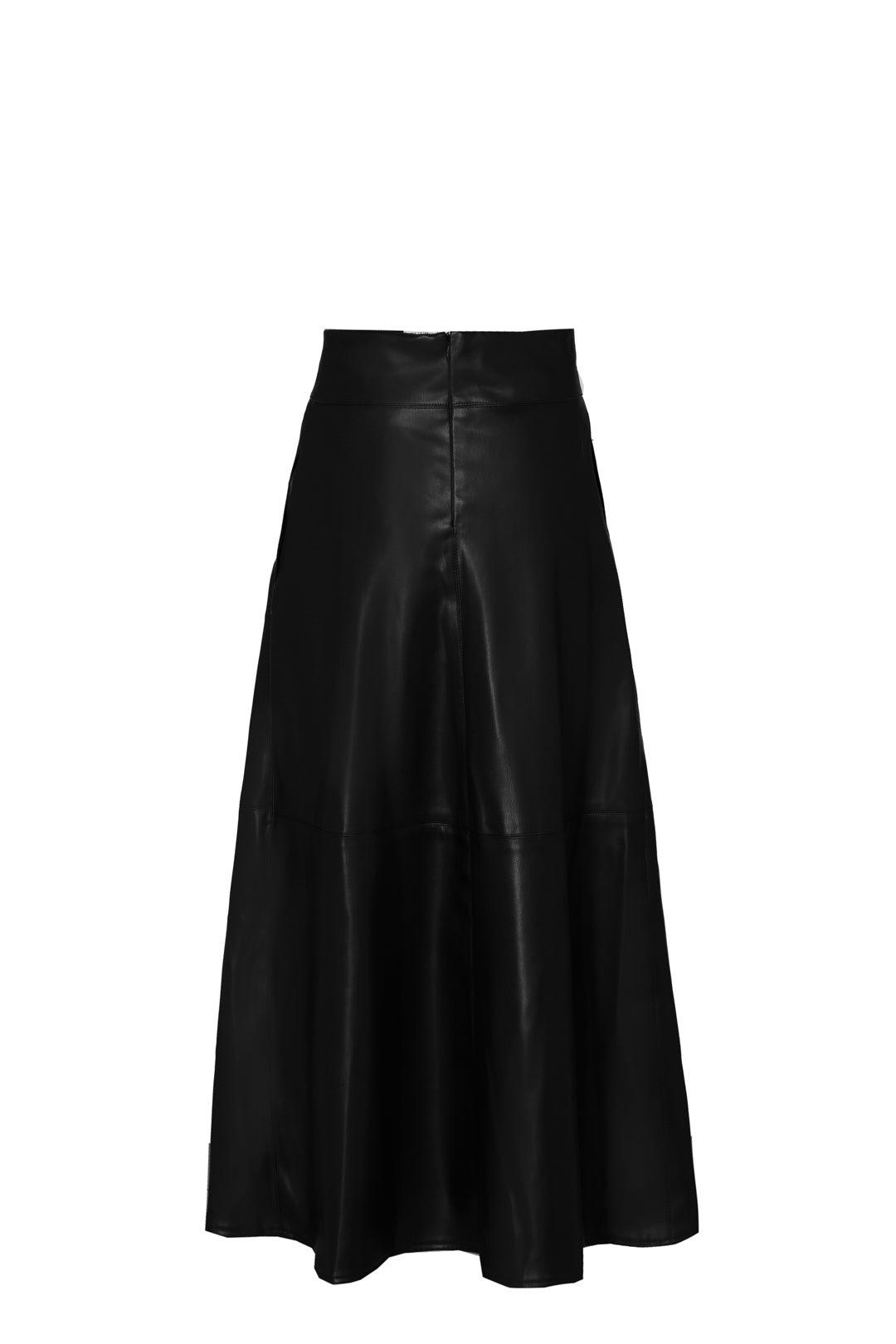 Falda midi ecopiel negra Olive - Edición Limitada