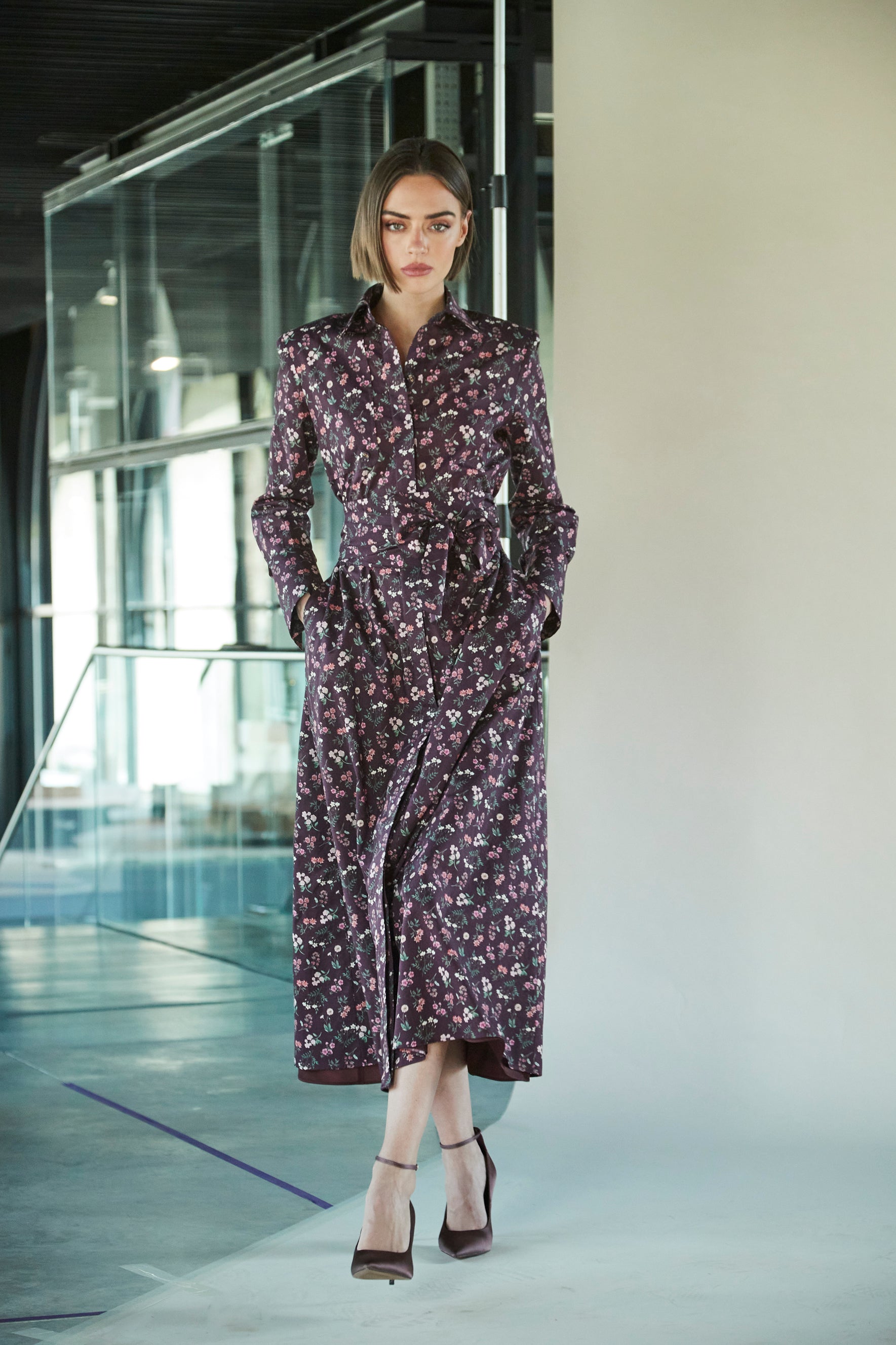 VESTIDO CORNELIA LIBERTY LONDON GRANATE