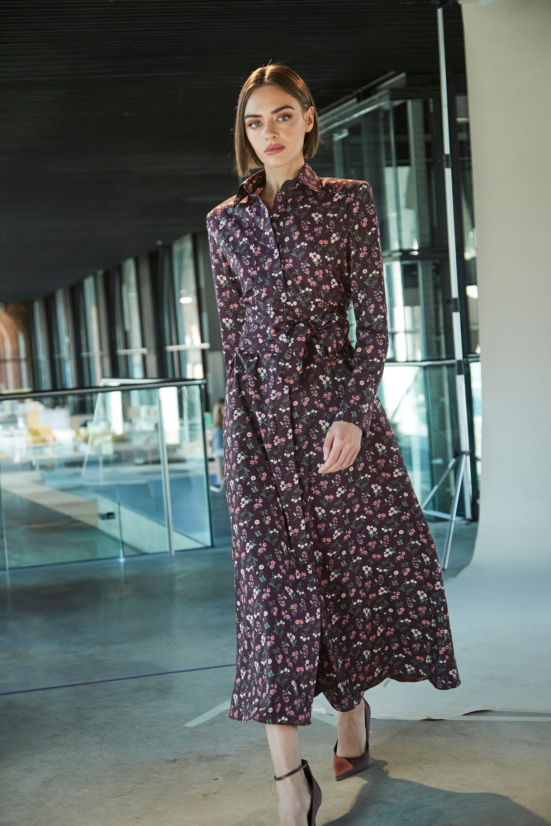 VESTIDO CORNELIA LIBERTY LONDON GRANATE