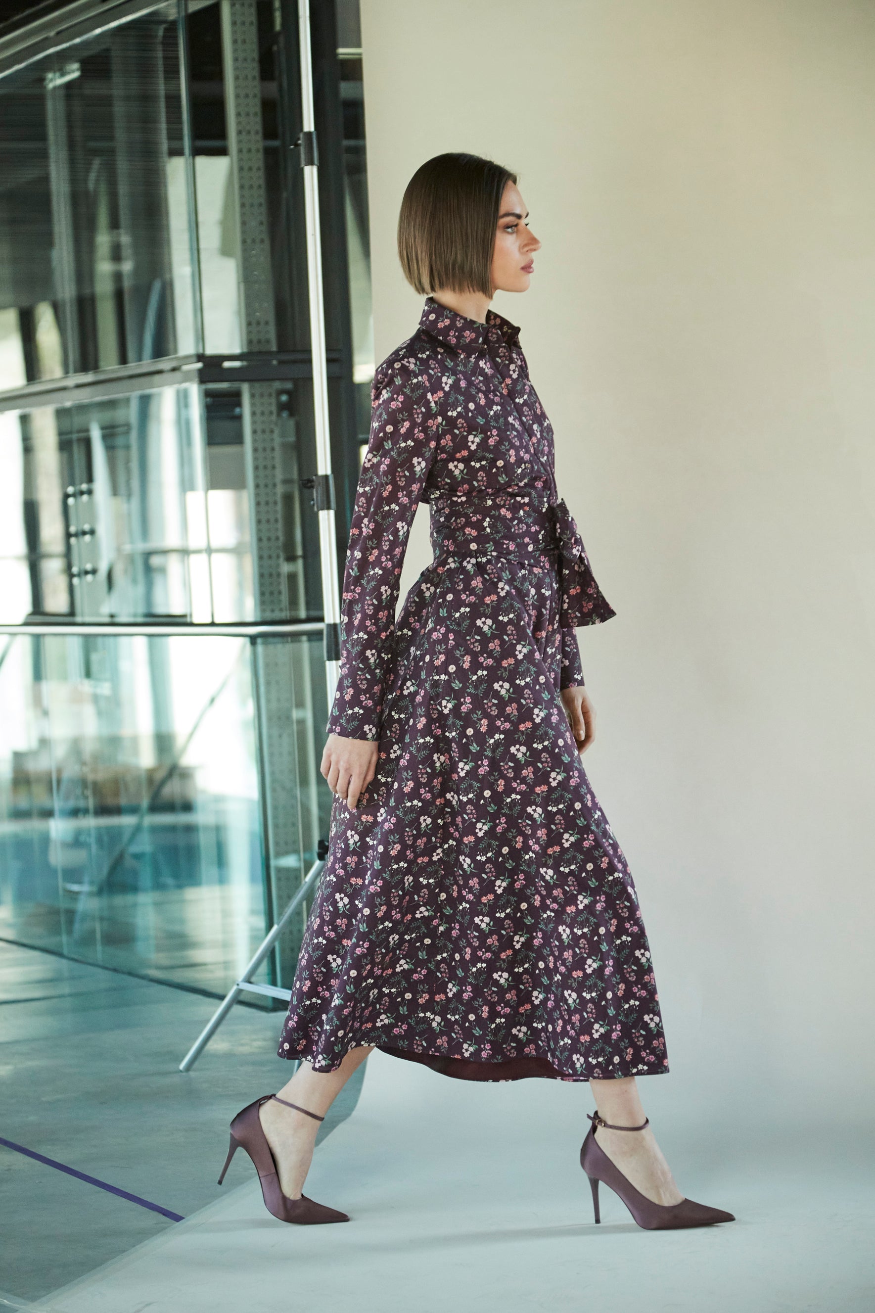 VESTIDO CORNELIA LIBERTY LONDON GRANATE