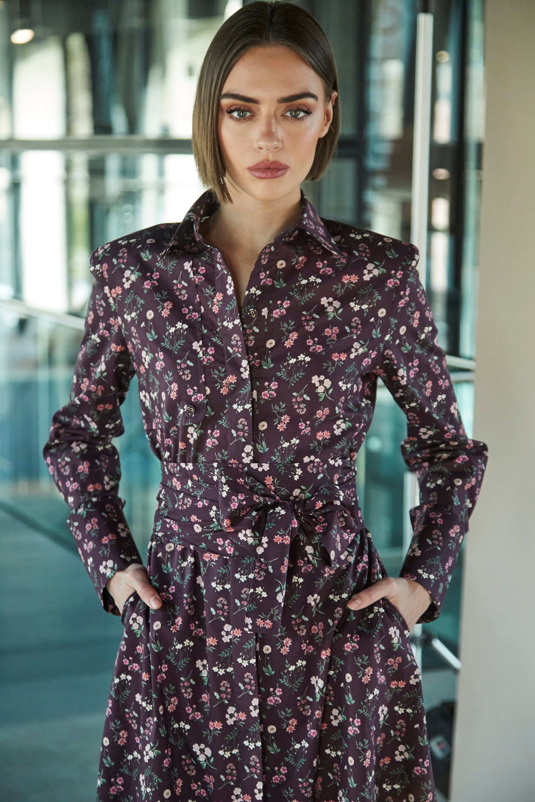 VESTIDO CORNELIA LIBERTY LONDON GRANATE