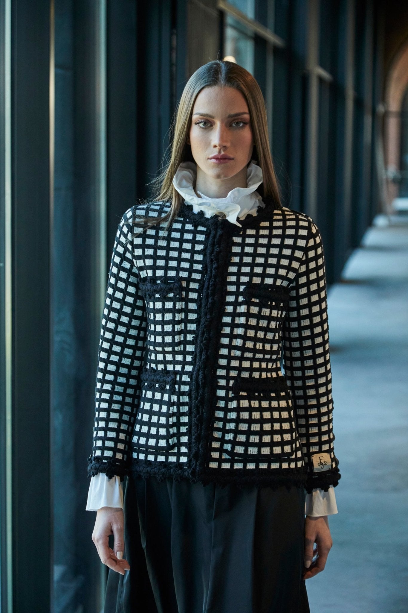 CHAQUETA CUADROS BICOLOR YVES - THE EXTREME COLLECTION