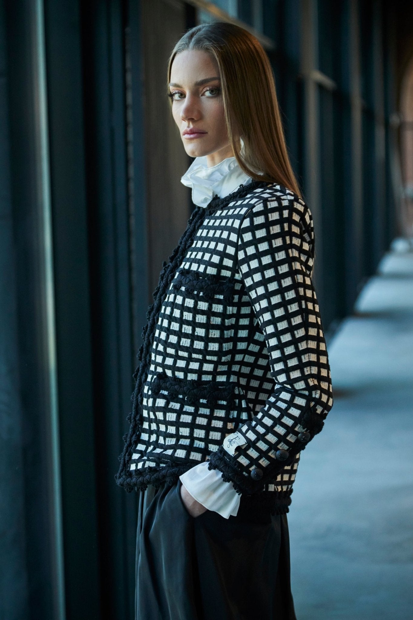 CHAQUETA CUADROS BICOLOR YVES - THE EXTREME COLLECTION
