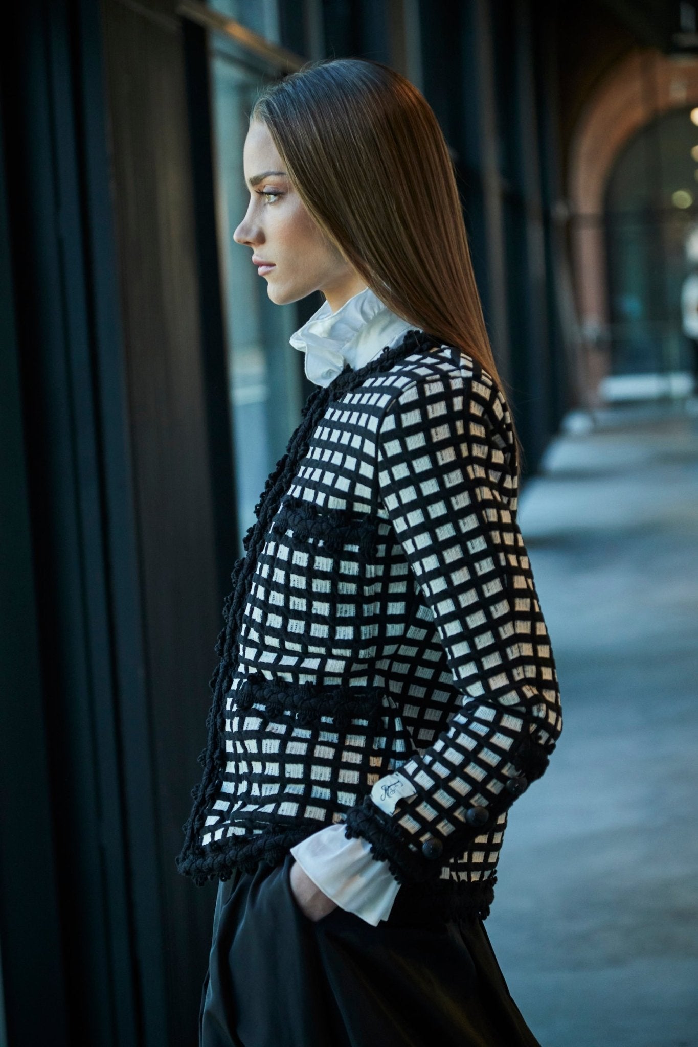 CHAQUETA CUADROS BICOLOR YVES - THE EXTREME COLLECTION